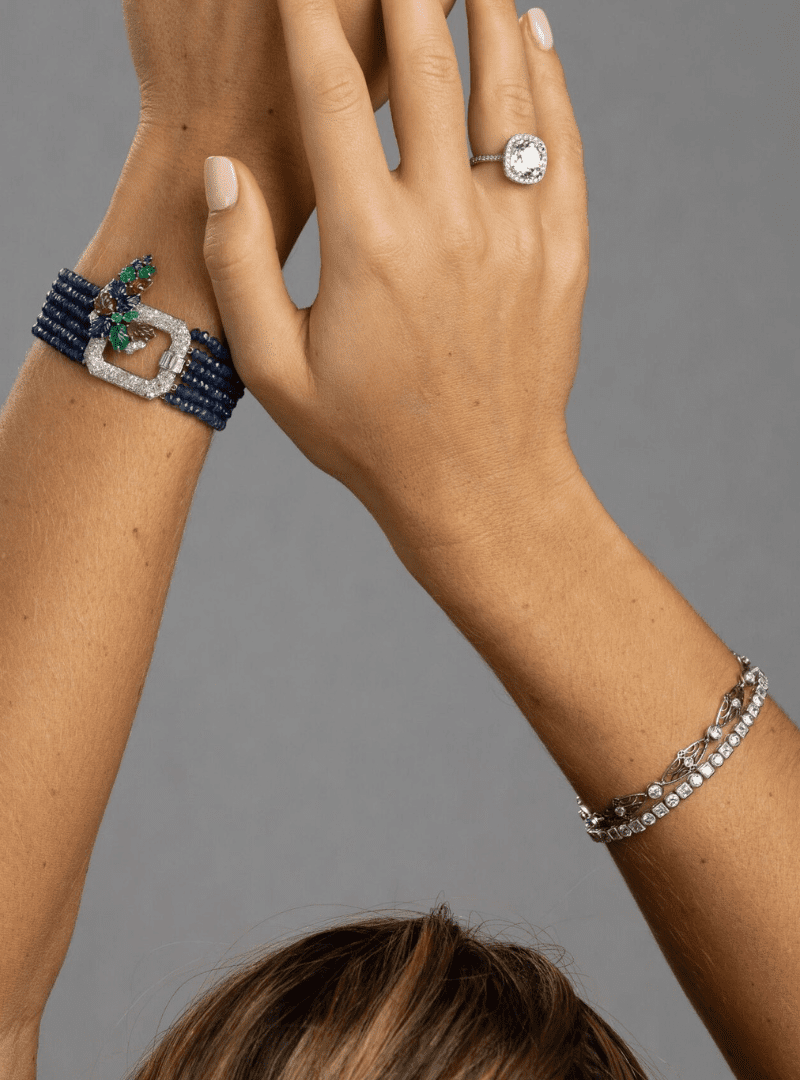 Exquisite Diamond & Platinum Edwardian Bracelet