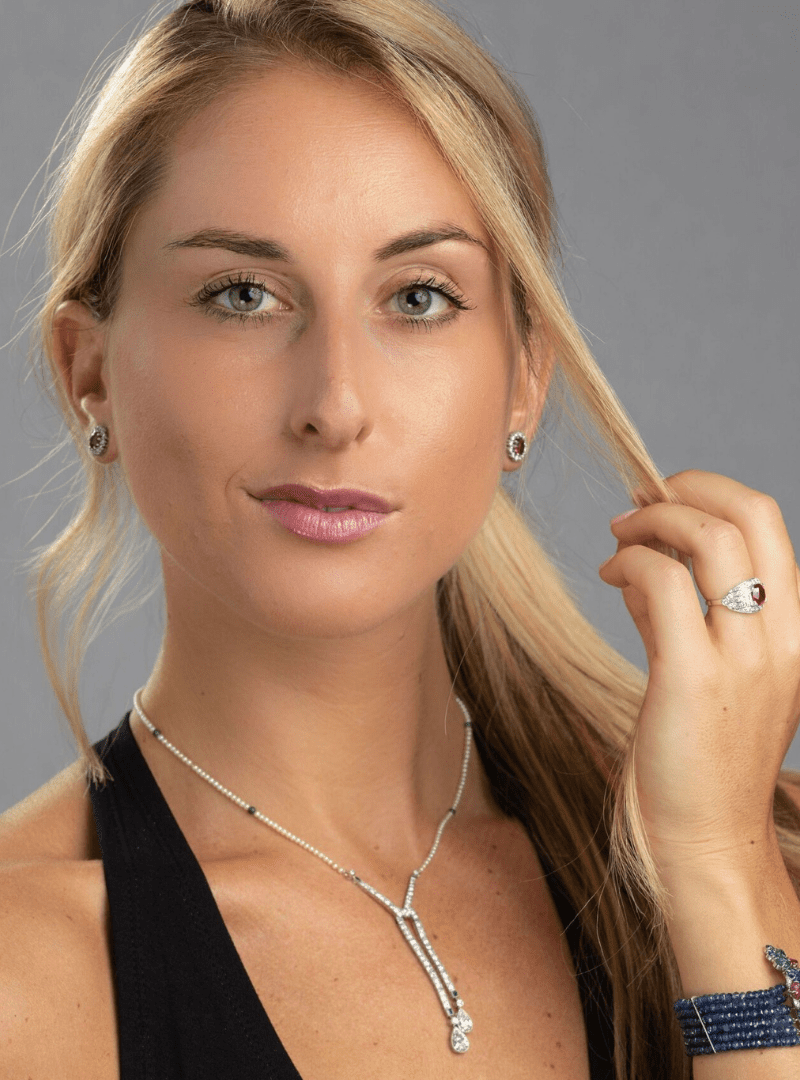 Art Deco Diamond Lavalier Necklace