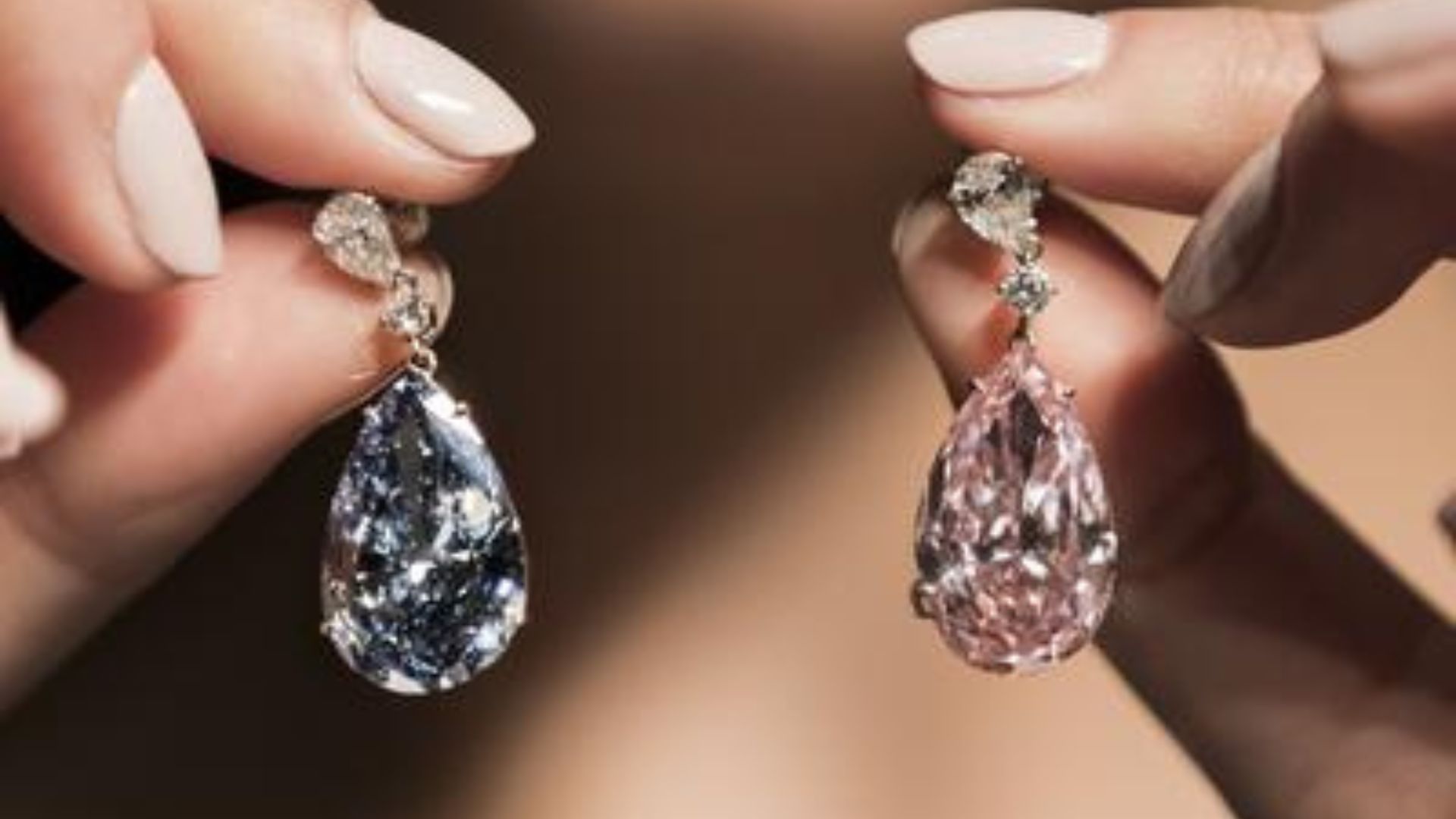 Most expensive fancy color diamond earrings