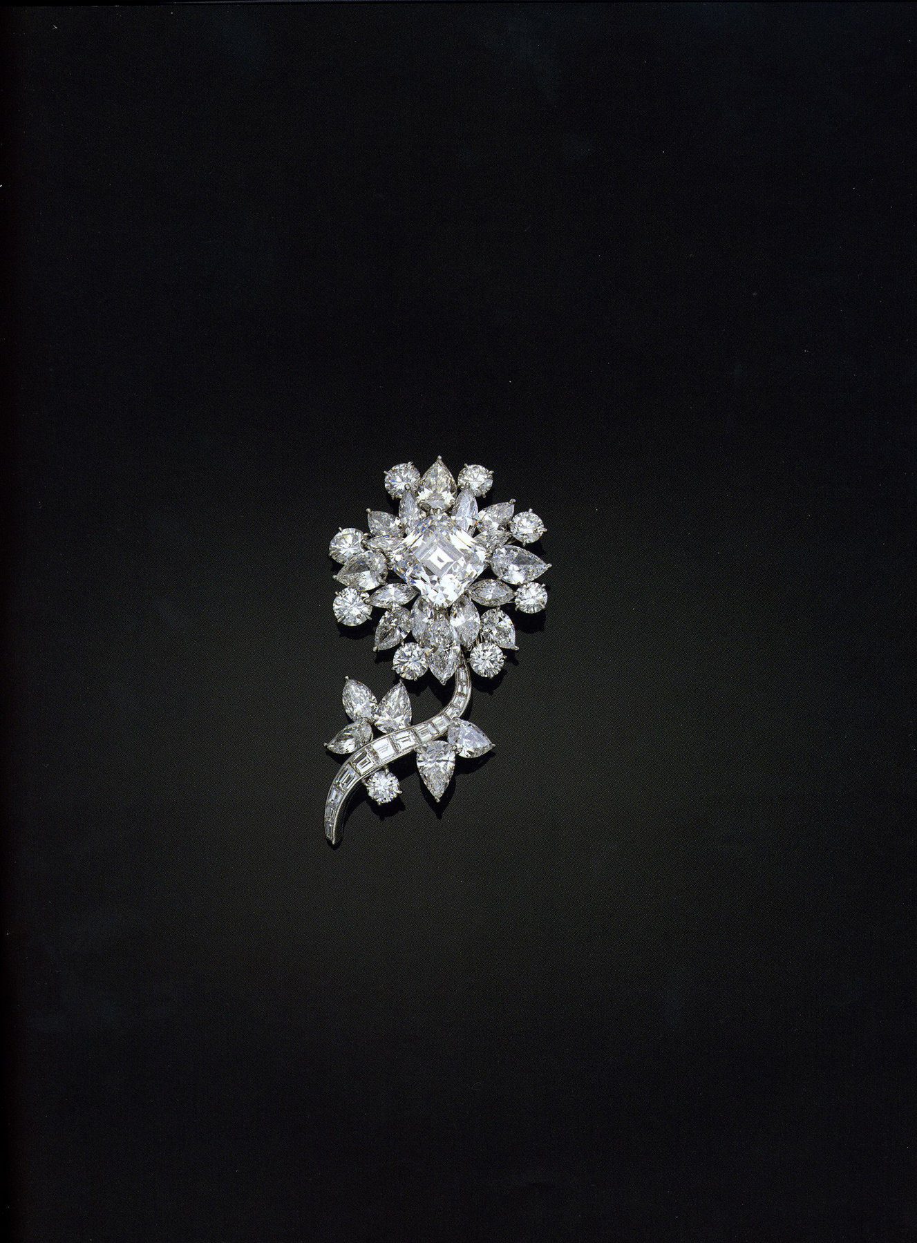 The Ortman diamond floral brooch