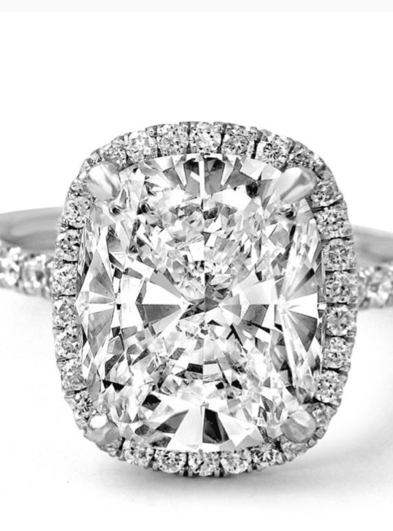 Cushion-cut Diamond Rings
