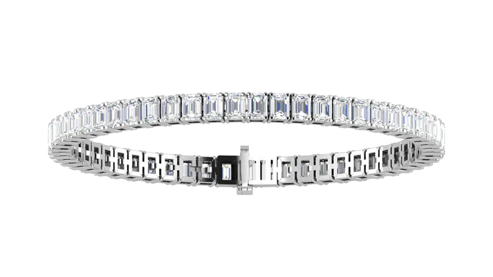 Emerald Cut North South Bracelet