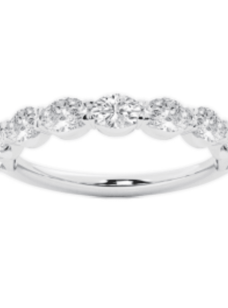 OVAL EAST - WEST HALF ETERNITY BAND