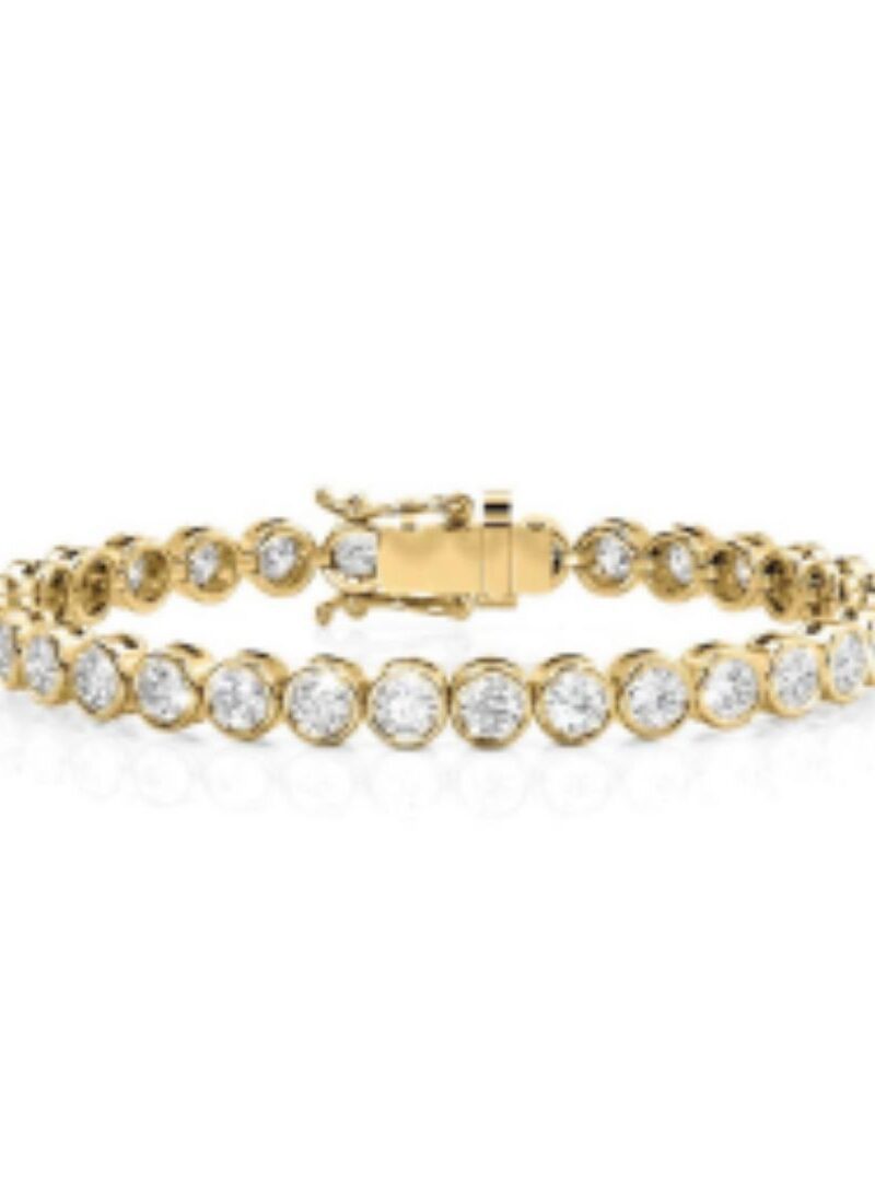 ROUND BEZEL TENNIS BRACELET
