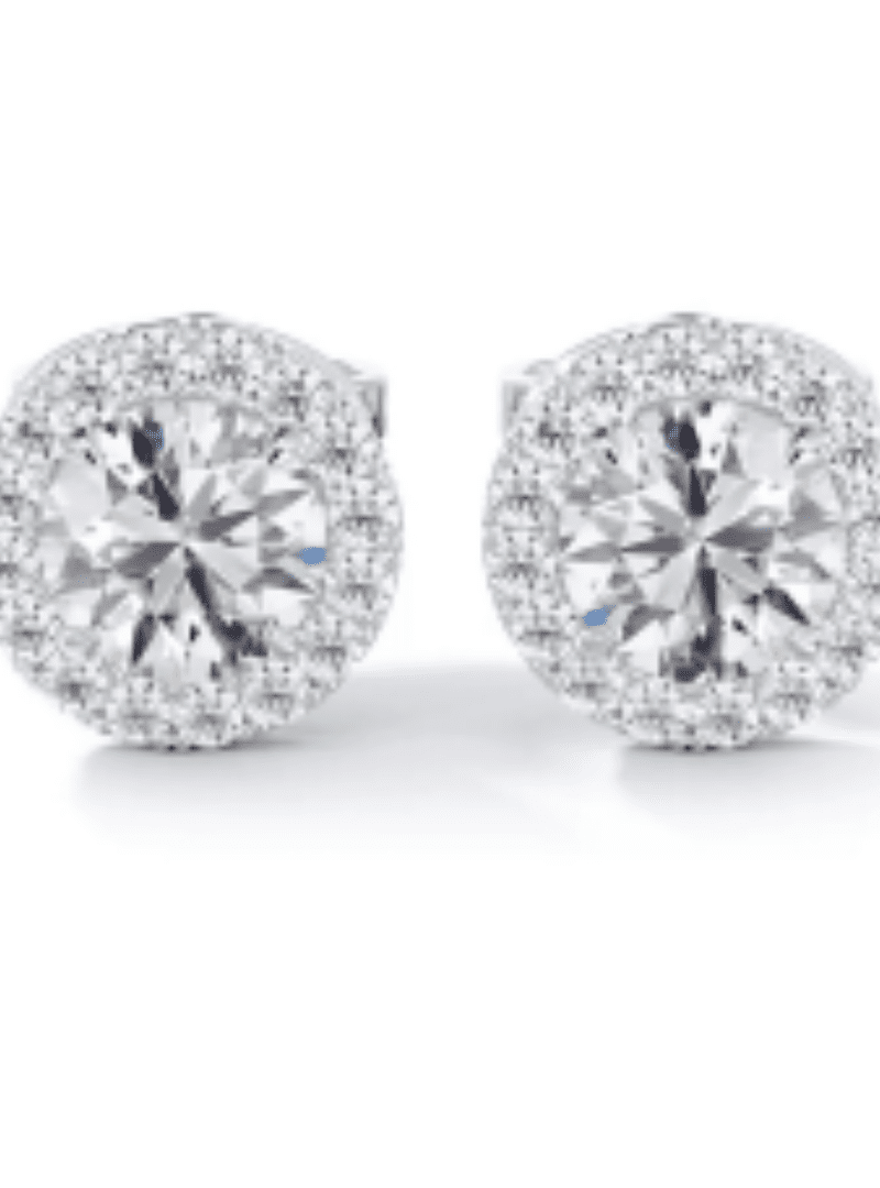ROUND HALO STUDS